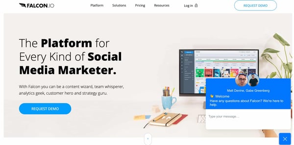falcon.io social media management tool 